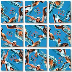 b. dazzle, Inc. / Swimming Champions Scramble Squares® 9-Piece Puzzle